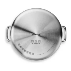 Eva Trio Multi Mosaic Gryde 6,5 liter - Rustfrit stål/aluminium - Mat stål
