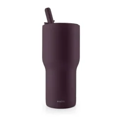 Eva Trio Sip'n'Go Tumbler 0,6 liter - Rustfrit stål/kunststof - Fig purple