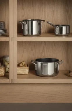 Eva Trio Stainless Steel Gryde 3,6 liter - Genanvendt rustfrit stål/aluminium - Keramisk Slip-Let® belægning