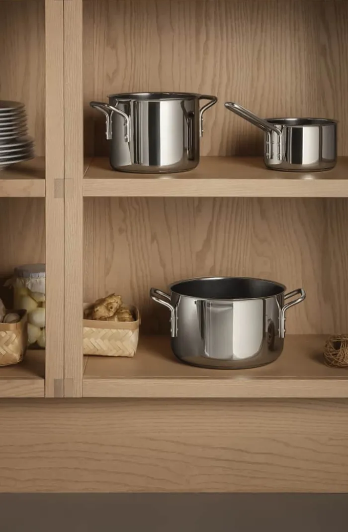 Eva Trio Stainless Steel Gryde 3,6 liter - Genanvendt rustfrit stål/aluminium - Keramisk Slip-Let® belægning