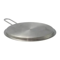 Eva Trio Tallerkenlåg Ø 24 cm - 90% genanvendt rustfrit stål - Børstet stål