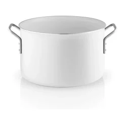 Eva Trio White Line Gryde 7 liter - Genanvendt aluminium/Rustfrit stål - Keramisk Slip-Let® belægning