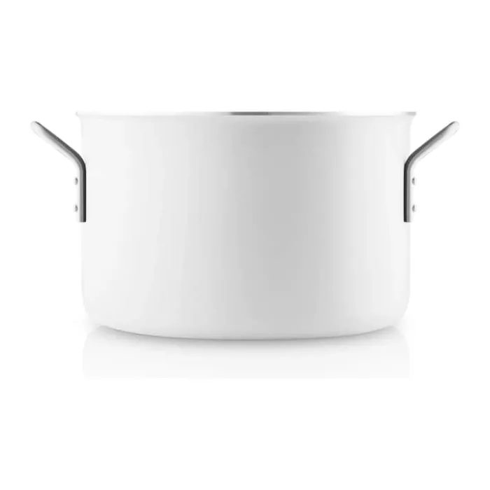 Eva Trio White Line Gryde 7 liter - Genanvendt aluminium/Rustfrit stål - Keramisk Slip-Let® belægning