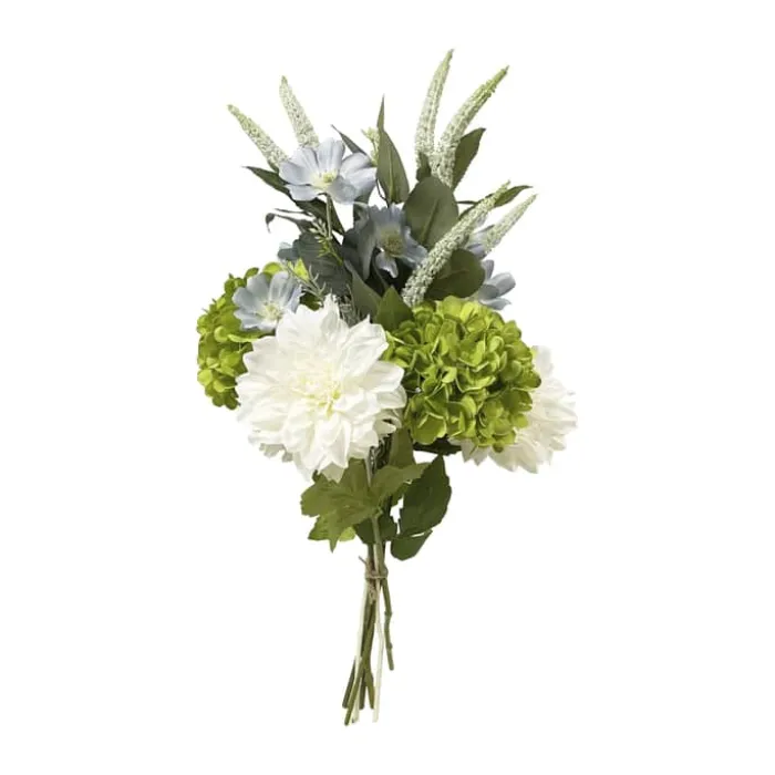 everbloom Kunstig Blomsterbuket H 60 - Kunststof/metal - Grøn/Blå
