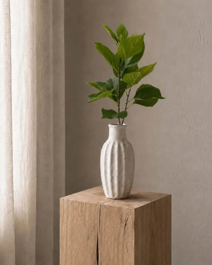 everbloom Kunstig Blomst - Hortensiablad H 70 cm - Plastik/metal - Grøn