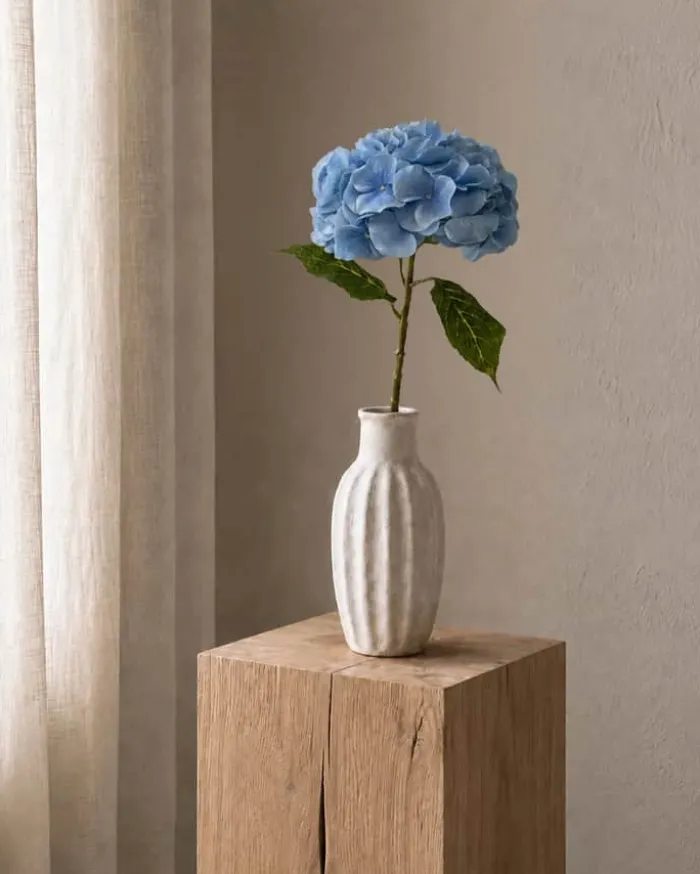 everbloom Kunstig Blomst - Hortensia H 50 cm - Plastik/metal - Blå