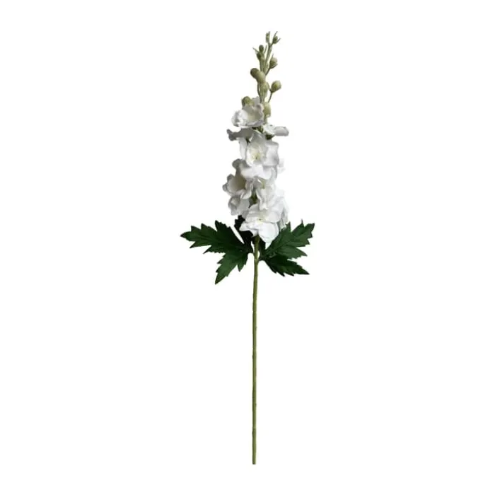 everbloom Kunstig Blomst - Ridderspore H 89 cm - Plastik/metal - Hvid