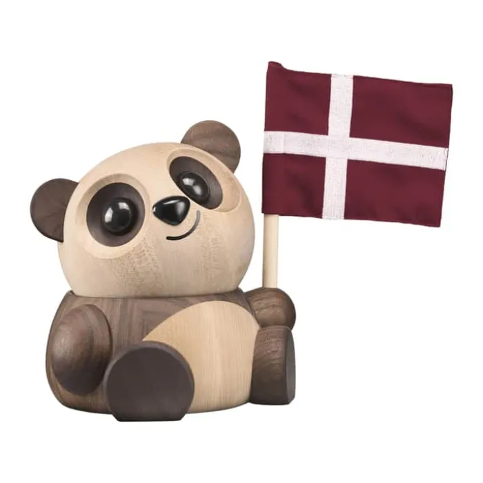 FableWood Panda - Boa Boa H 16 cm - Valnødde- og asketræ