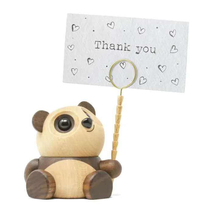 FableWood Panda - Chi Chi H 12 cm - Valnødde- og asketræ