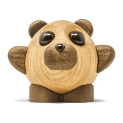 FableWood Pick Me Up Bjørn - Teddy H 10 cm - Valnødde- og asketræ