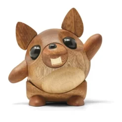 FableWood Pick Me Up Egern - Egon H 8 cm - Mahogni- og gummitræ