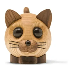 FableWood Pick Me Up Kat - Felix H 8 cm - Aske- og valnøddetræ