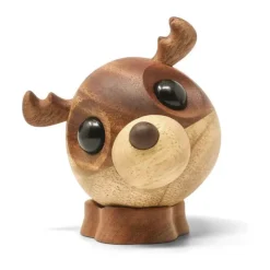 FableWood Pick Me Up Rensdyr - Rolf H 8 cm - Mahogni- og gummitræ