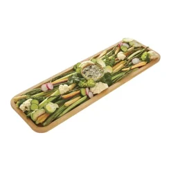 Farberware Build-a-Board Serveringsbræt H 8 x B 17 x L 58 cm - Plastik/bambus - Natur