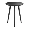 FDB Møbler D106 Bakketop Bakkebord Ø 38 x H 48,5 cm - Certificeret egetræ - Sort