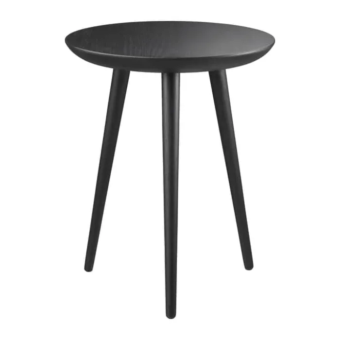 FDB Møbler D106 Bakketop Bakkebord Ø 38 x H 48,5 cm - Certificeret egetræ - Sort