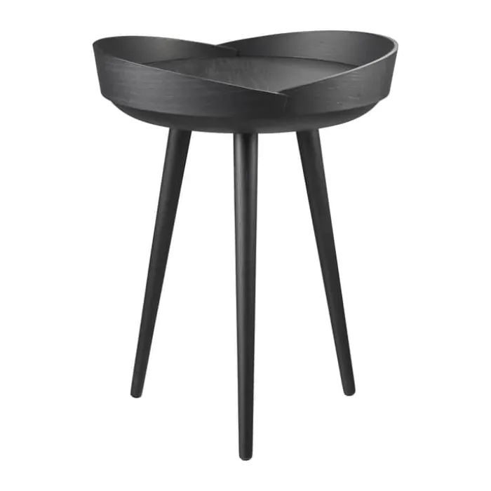 FDB Møbler D106 Bakketop Bakkebord Ø 38 x H 48,5 cm - Certificeret egetræ - Sort