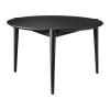 FDB Møbler D102 Sofabord Ø 70 cm - Egetræ - Sort