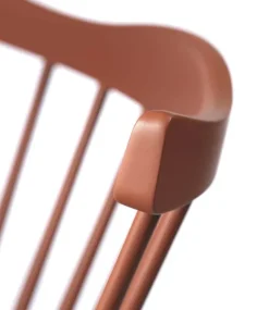 FDB Møbler J52B Lænestol H 90 cm - Bøgetræ - Brick red