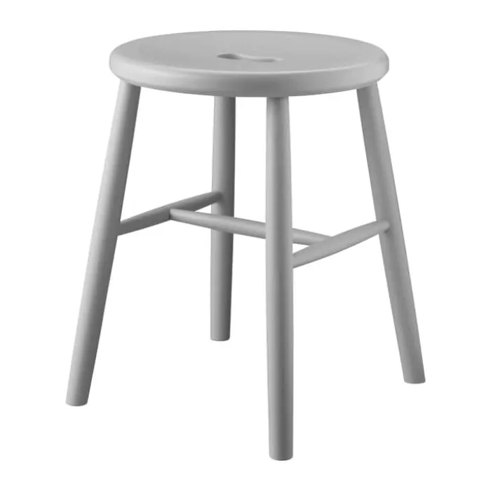 FDB Møbler J27 Skammel B 35 x H 45,5 cm - Certificeret bøgetræ - Grå