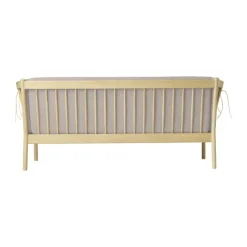 FDB Møbler J149 Sofa H 79,5 x B 189,5 x D 72 cm - Certificeret egetræ - Lysegrå