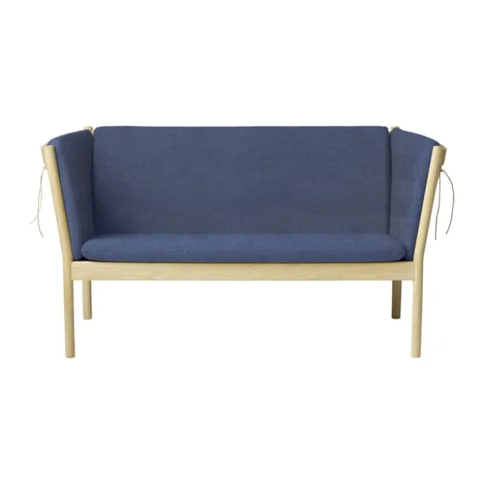 FDB Møbler J148 Sofa H 79,5 x B 153,5 x D 72 cm - Certificeret egetræ - Mørkeblå