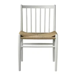 FDB Møbler J80 Spisebordsstol H 82 cm - Bøgetræ - Pure white