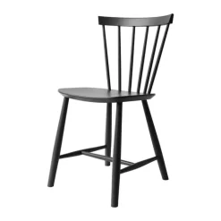 FDB Møbler J46 Spisebordsstol H 80 cm - Bøgetræ - Jet black