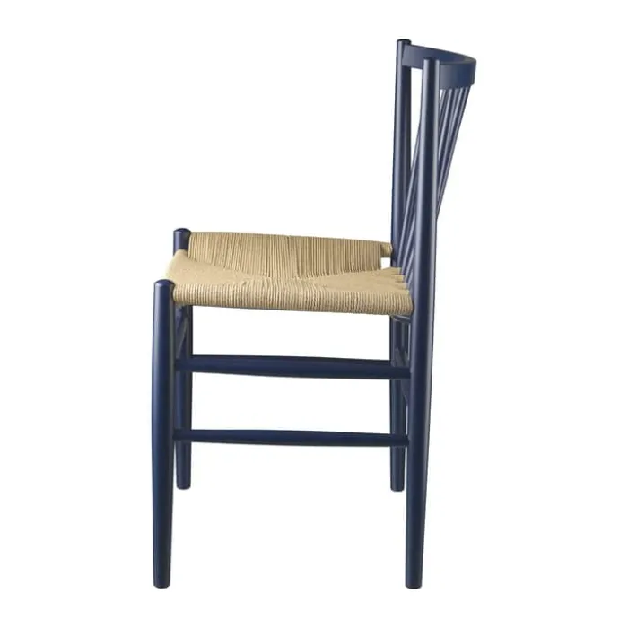 FDB Møbler J80 Spisebordsstol H 82 cm - Bøgetræ - Steel blue