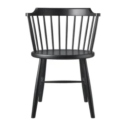 FDB Møbler J18 Stol B 52,5 x H 75 x D 51 cm - Certificeret bøgetræ - Sort