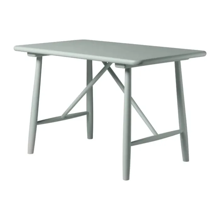 FDB Møbler P10 Børnebord H 52 x B 80 x D 50 cm - Certificeret bøgetræ - Grå