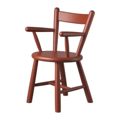 FDB Møbler P9 Børnestol H 58 x B 34 x D 34,5 cm - Certificeret bøgetræ - Rød