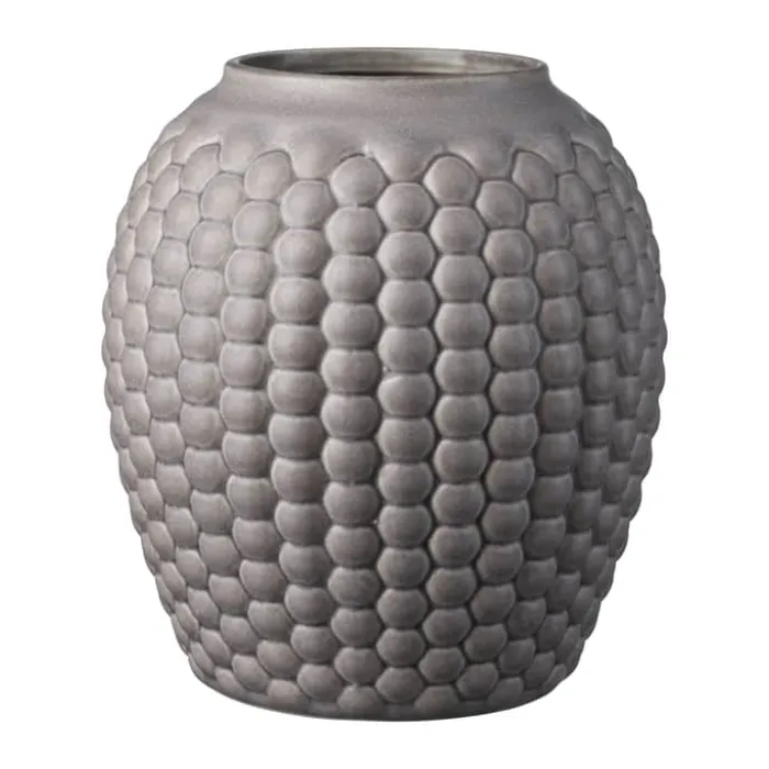 FDB Møbler S7 Lupin Vase Ø 16,5 x H 19 cm - Stentøj - Warm Grey