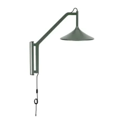 FDB Møbler U18 Hasle Væglampe H 68,5 cm - Jern - Olive