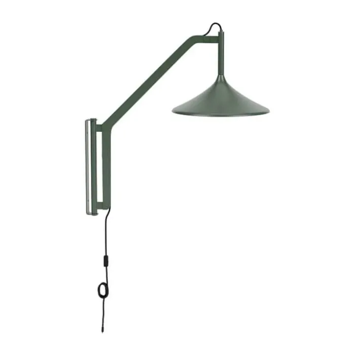 FDB Møbler U18 Hasle Væglampe H 68,5 cm - Jern - Olive