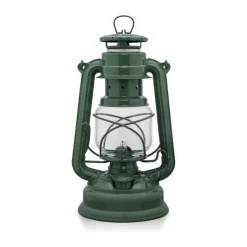 Feuerhand Olie Lanterne Ø 15 x H 26,5 x B 13,5 cm - Stål - Grøn