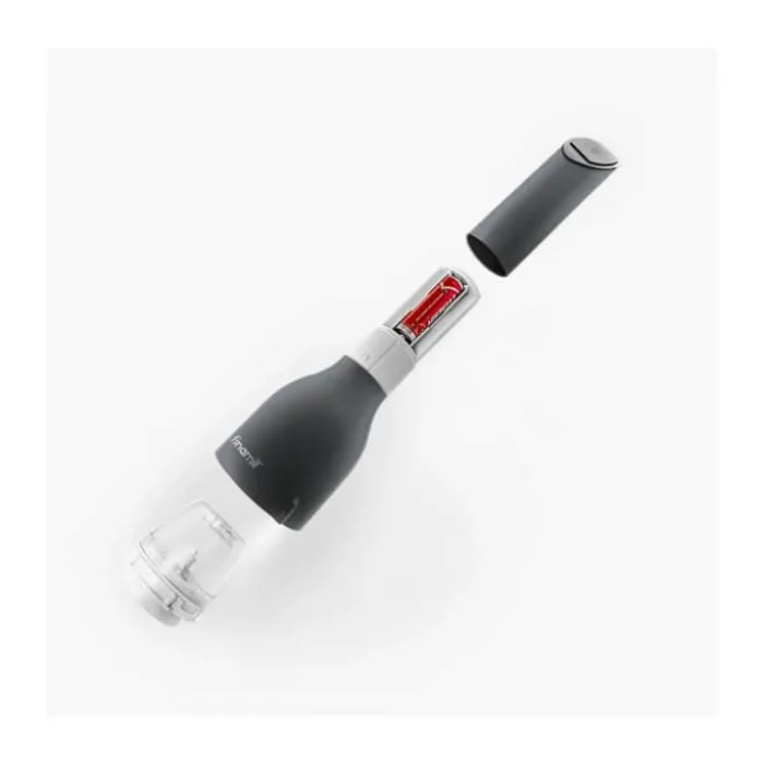 Finamill Krydderikværn - Batteridrevet H 22,7 cm - BPA-fri plastik - Sort