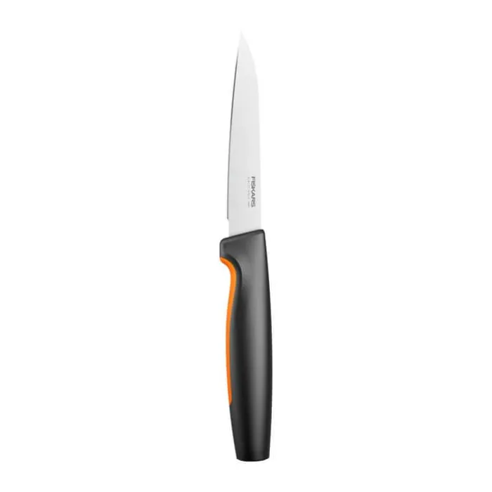 Fiskars Functional Form Grønsagskniv L 11 cm - Rustfrit stål - Sort/orange