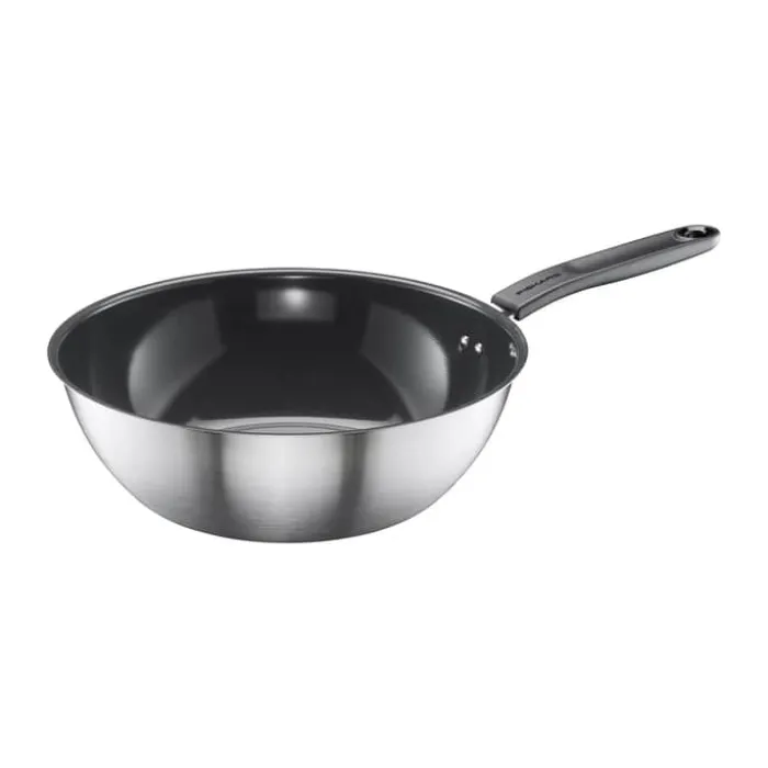 Fiskars Functional Form Wok Ø 28 cm - Rustfrit stål - Keramisk non-stick