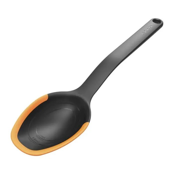 Fiskars Grydeske L 29 cm - Plastik/silikone - Sort