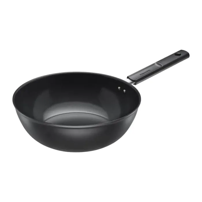 Fiskars Hard face Wok Ø 28 cm - 100% genanvendt Aluminium - Sort