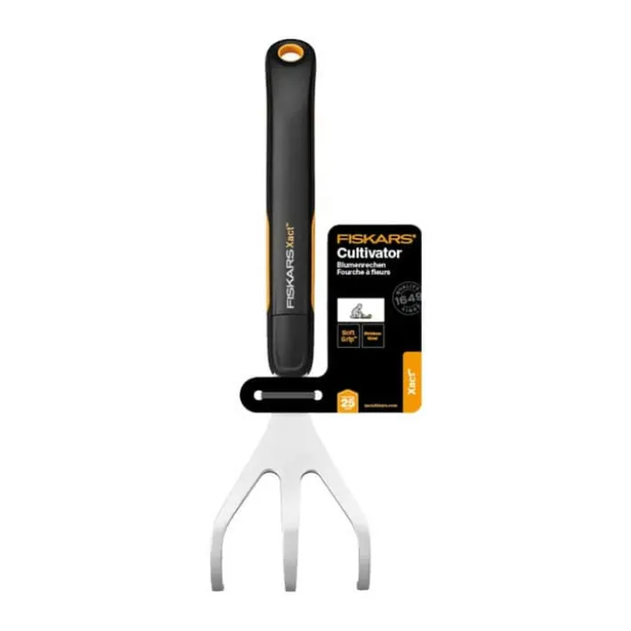 Fiskars Xact Kultivator L 32,3 cm - Rustfrit stål - Sort/stål