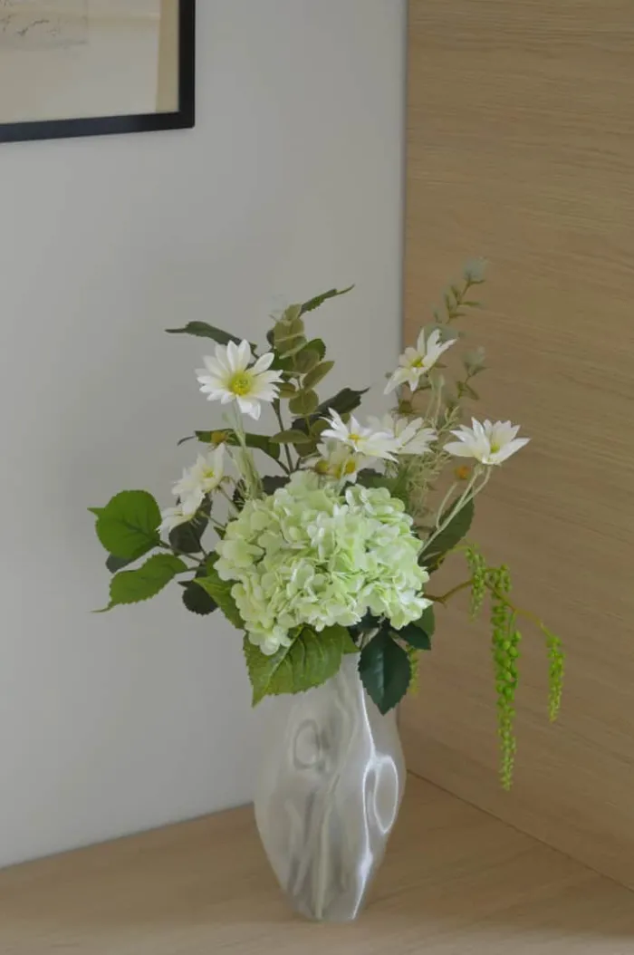Fleuristc Fresh Mint Buket 6 stilke - Kunststof - Hvid/grøn