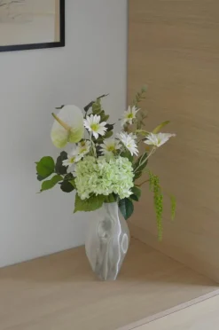 Fleuristc Fresh Mint Buket 8 stilke - Kunststof - Hvid/grøn