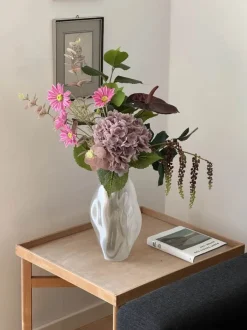 Fleuristc Pinky Promise Buket 6 stilke - Kunststof - Lyserød/lilla