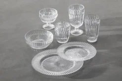 Fortessa Archie Frokosttallerken - 4 stk. Ø 21,5 cm - Glas - Clear
