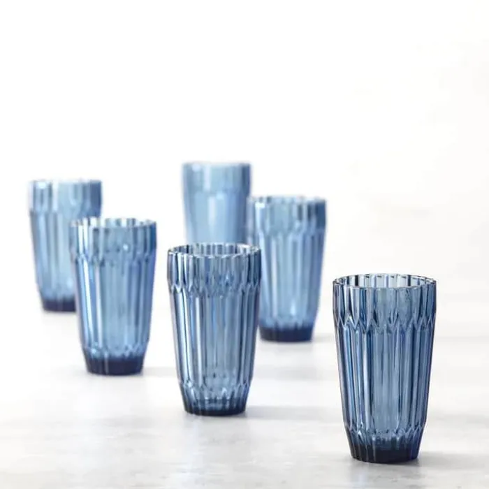 Fortessa Archie Longdrink Glas - 6 stk. 44 cl - Glas - Blå