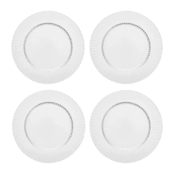 Fortessa Archie Middagstallerken - 4 stk. Ø 27 cm - Glas - Clear