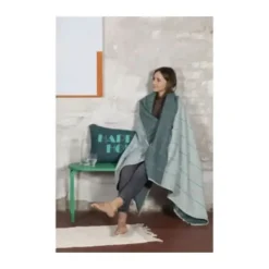 Fussenegger Luca Plaid B 140 x L 200 cm - bomuld/viskose - Mint green