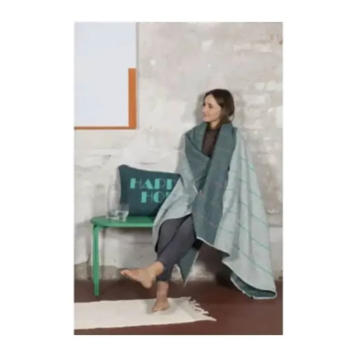 Fussenegger Luca Plaid B 140 x L 200 cm - bomuld/viskose - Mint green